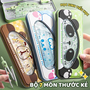 7 chiếc thước hình cartoon đáng yêu, chức năng đo đa năng, hỗ trợ học sinh học tập hiệu quả