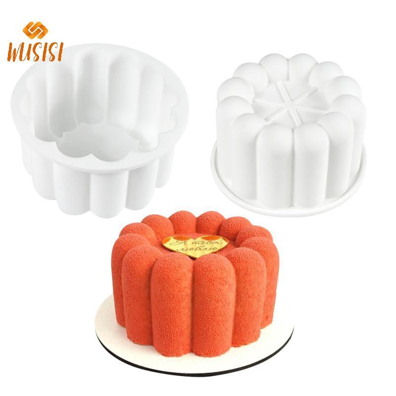 [WUSISI] Khuôn Silicon Bánh Bento Tròn Khuôn Socola Mousse Xà Phòng Nến Làm Khuôn Nhà Bếp Máy Nướng Món Tráng Miệng Dụng Cụ MỚI