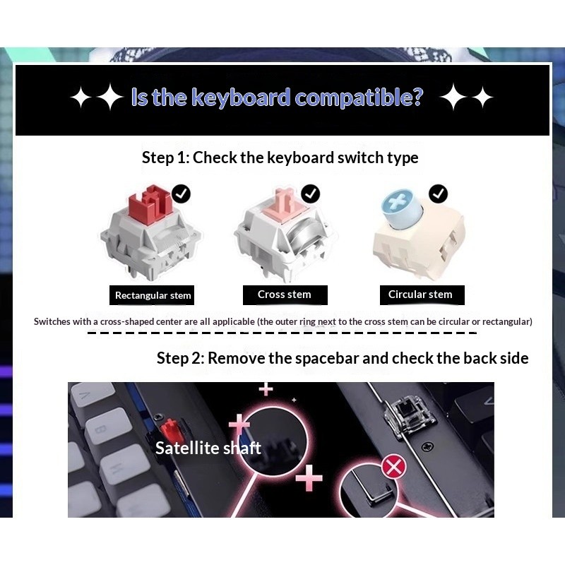 Bộ Keycap Anime Tenshi Alice PBT Dye-Sub Full Layout  Cherry Profile | KCAP - World of keycaps