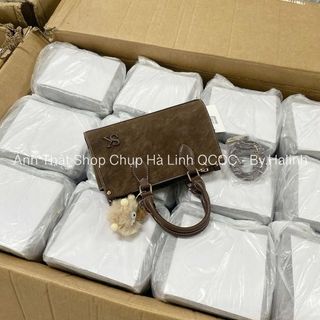 Yichen - Túi Dáng Chữ Nhật Quai Xách Sk Charm Bông