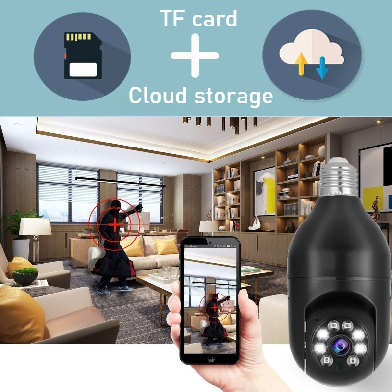 Camera Wifi Trong Bóng Đèn Full HD 1080P, Xoay 360 Độ, Đàm Thoại 2 Chiều, Tầm Nhìn Ban Đêm Rõ Nét, APP