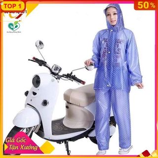 Áo mưa chấm bi PVC siêu bền chống thấm - Sản phẩm cao cấp bạn cần uminshop