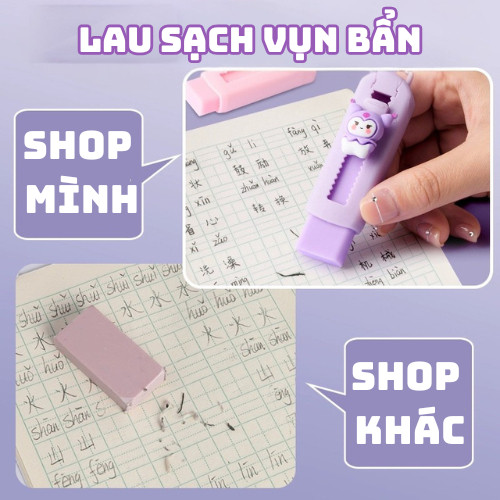 Bút chì an toàn hình hoạt hình đáng yêu, có thể kéo và đẩy, phù hợp cho học sinh sử dụng
