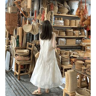Đầm Vest Không Tay Phong Cách Pháp Dành Cho  Nữ, Đầm Dài  Cao Cấp Mùa Hè Không Lưng