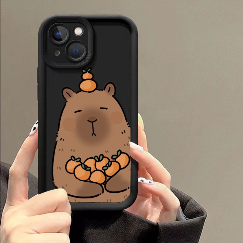Tương thích với Realme C71 C67 C65 C51 C53 C55 C35 C33 C30 Note 70 70T 50 Vỏ Điện Thoại Hoạt Hình Dễ Thương Capybara Silicon Mềm