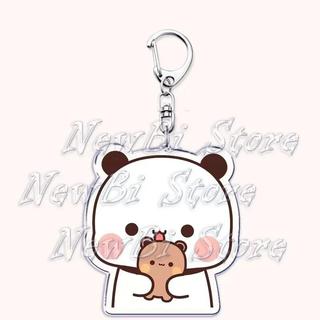 Super Cute Bubu Dudu Keychains Baby Yier Bear Panda Keyring for Accessories Bag Key Chain Jewelry Fans Couple Love Fans