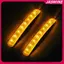 JASMINE 2 Chiếc Đa Năng Mềm Hổ Phách 9 SMD12V LED Gương Chiếu Hậu Ô Tô Đèn Báo JASMINE