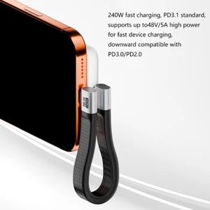 Cáp sạc Yoo Linh hoạt USB4 Loại C PD240W Tương thích với các thiết bị điện tử khác nhau Độ bền linh hoạt cho chúng ta hàng ngày