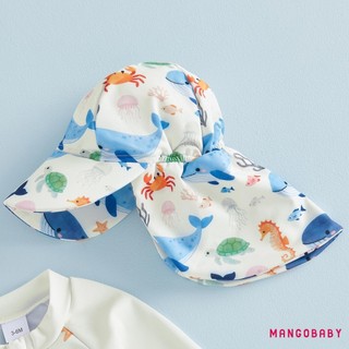 MG-Baby Bé Trai Đồ Bơi Dài Tay In Hình Động Vật Rash Guard Áo liền quần Có Mũ Đồ Bơi Mùa Hè