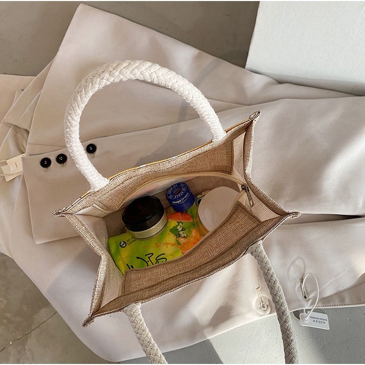 Túi cói túi tote mini đi biển nữ đẹp đi chơi thời trang dễ thương cute phong cách vintage