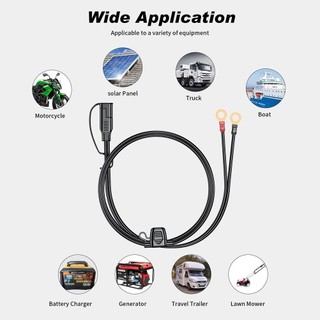 Đầu kết nối ắc quy 12V xe máy tiện lợi an toàn Đầu Cuối O / Đầu cuối vòng，Nối Dài / Sạc dễ dàng
