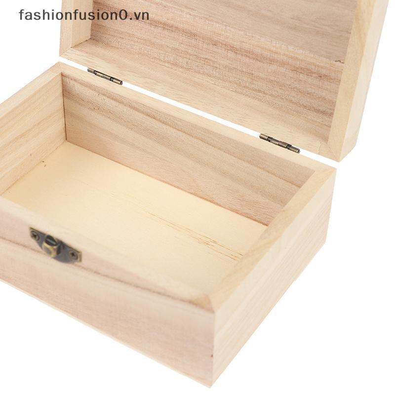 [FHF] Hộp đựng đa năng bằng gỗ có nắp Hộp đựng đồ trang sức Trang trí nội thất MỚI