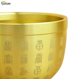 Đồng thau Phong Thủy Bát Để Bàn Trang Trí May Mắn Tượng Điêu Khắc Cornucopia Bai Fu Bát