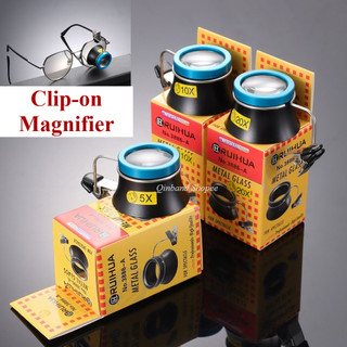 Bộ công cụ kính lúp kẹp 5X 10X 20X Kính lúp Kính mắt Kính mắt Ống kính ống kính kính kính kính kim hoàn di động Thị kính máy làm đồng hồ Bộ dụng cụ sửa chữa đồng hồ