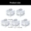 OXXGGKAO Trong Suốt Đá Giả 5 Viên Đá Acrylic Lý Tưởng Cho Đồ Uống Trình Bày Và Chụp Ảnh Thương Mại