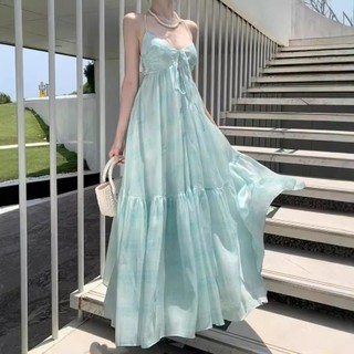 Đầm maxi nữ nhẹ nhàng, bay bổng,Thiết kế hai dây gợi cảm, nữ tính,Phù hợp đi biển, du lịch, chụp ảnh
