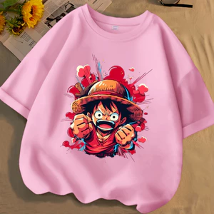 One Piece Luffy Hoạt Hình Trẻ Em Đồ Họa Áo Anime In Hàng Ngày Mặc Đi Học Đồ Chơi