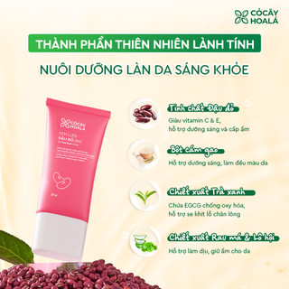Kem Lười Đậu Đỏ 3in1 25g | Chống Nắng, Dưỡng Sáng Da, Kem Nền Trang Điểm | Nhà Mộc Nhiên