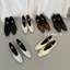 TT Dệt Mũi Vuông Giày Nữ Bên Trong Tăng Chiều Cao Đế Mềm Slip-On Dệt Giày Nữ