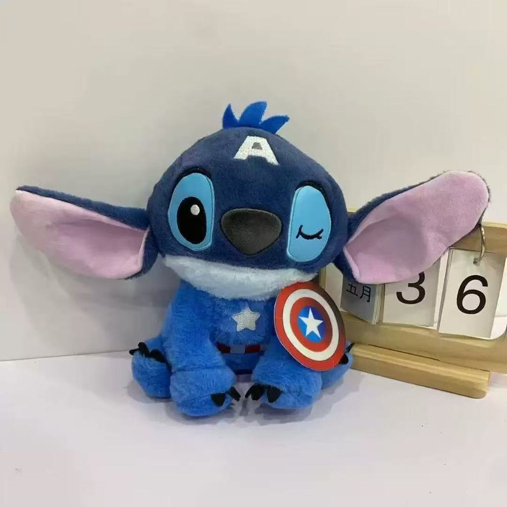 BH2 Lilo Stitch x Avengers Batman Captain America Người Nhện Plushie Gối Búp Bê Cotton Sang Trọng HB2