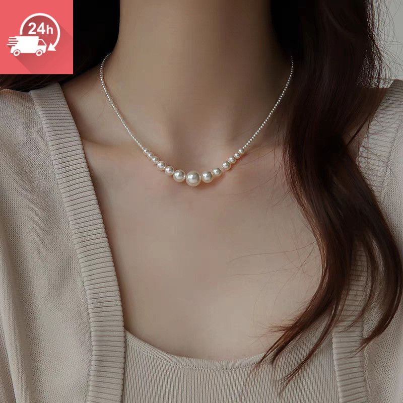 Vòng cổ ombre ngọc trai chống phai màu - Thời trang nữ
