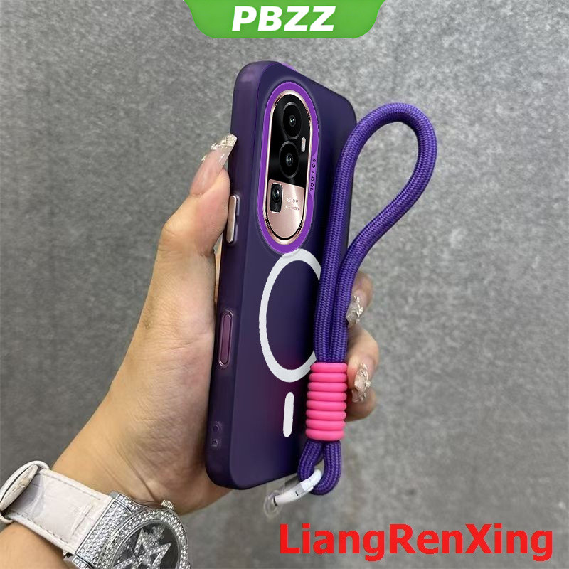 Ốp Lưng Cho OPPO RENO 10 pro 5G Reno10 5G Vỏ Điện Thoại Vỏ Cứng TPU Bảo Vệ Chống Sốc Thiết Kế Mới Thẩm Mỹ Từ Có Dây Buộc CYDTGSBS01
