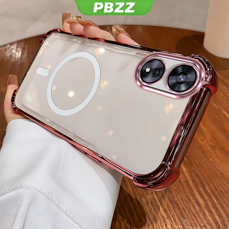 Ốp Lưng Cho OPPO Reno 8t A98 A78 A58 A17 A17K 5G A38 A60 A18 4G Vỏ Điện Thoại Vỏ Mềm Silicon Chống Sốc Thiết Kế Mới Thẩm Mỹ Rõ Ràng Với Từ Tính Không Dây SJBSWX11