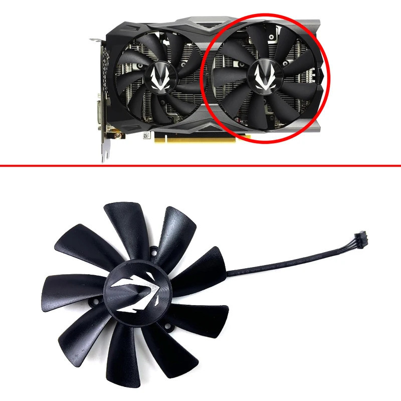 Quạt Làm Mát MỚI 87mm GA92S2H 0.35A 100MM GAA8S2U 0.45A Dành Cho ZOTAC GAMING GeForce RTX2070 HA RTX 2070 OC Quạt Thẻ video Mini