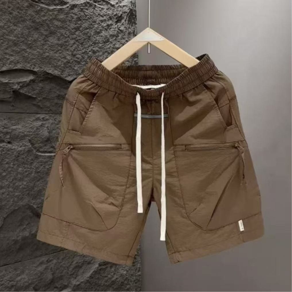 Quần short nam mùa hè phù hợp cả công sở và thể thao, ống đứng, khô nhanh, kiểu Nhật mới