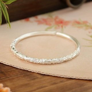 Thời trang khí chất hoa anh đào bạc tươi mát và đơn giản có thể điều chỉnh vòng tay nữ