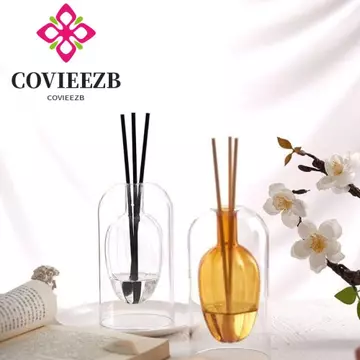 Máy khuếch tán tinh dầu thủy tinh COVIEEZB, Chai khuếch tán hương liệu sáng tạo tối giản, Tinh tế 130 / 200ML với hộp khuếch tán Chai bay hơi dầu