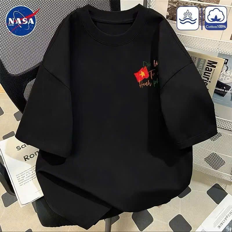 Áo phông unisex tay lỡ cotton su mát độc đáo, , thể hiện tinh thần ĐỘC LẬP TỰ DO HP-Thoitrangthubio