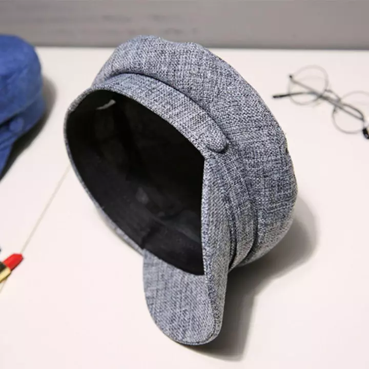 Needway Nữ Mũ Nữ Mùa Hè Nón Hình Bát Giác Phẳng Mũ Xuân Thu Cotton Nữ Hải Quân Mũ Nữ Cho Nữ Mũ Nón Người Phụ Nữ
