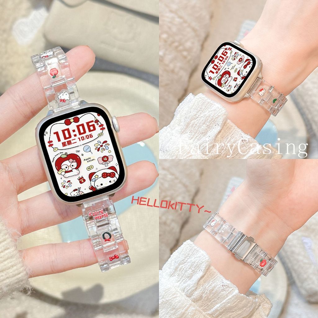 Dây đeo nhựa cho Apple Watch 44mm 40 45 49mm 46 42mm 41mm Dây đeo cổ tay cho iWatch Series 11 10 9 8 7 6 5 4 se 3 Ultra Band