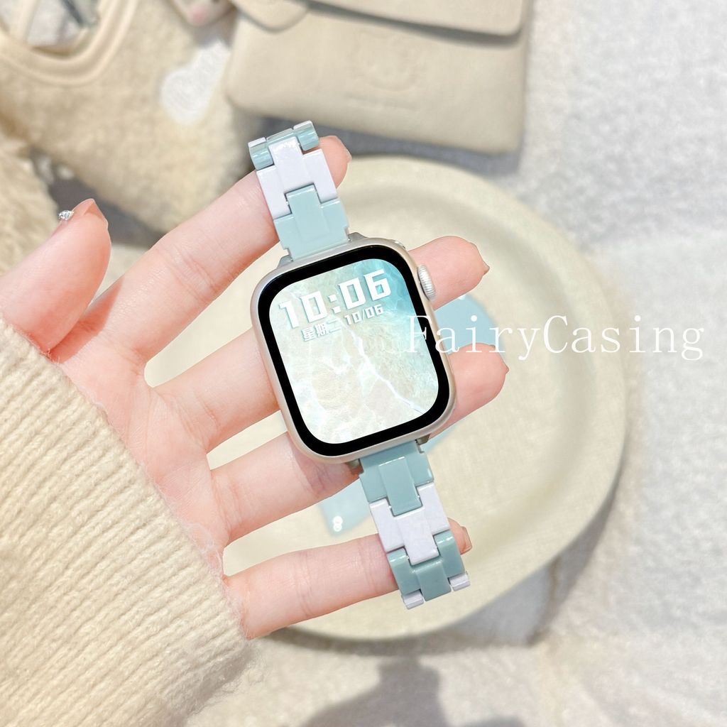 Dây đeo nhựa cho Apple Watch 44mm 40 45 49mm 46 42mm 41mm Dây đeo cổ tay cho iWatch Series 11 10 9 8 7 6 5 4 se 3 Ultra Band