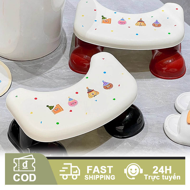 Ghế Kê Chân Toilet Cao Cấp - Chất Liệu Nhựa PP Chống Trượt, Chịu Lực Tốt, Hỗ Trợ Đi Vệ Sinh Đúng Cách