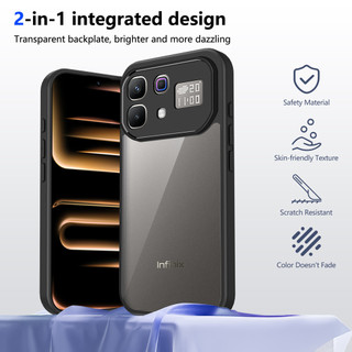 Dành cho infinix Note 60 Pro 5G Ốp điện thoại cứng trong suốt Khung silicon mềm chống rơi mỏng