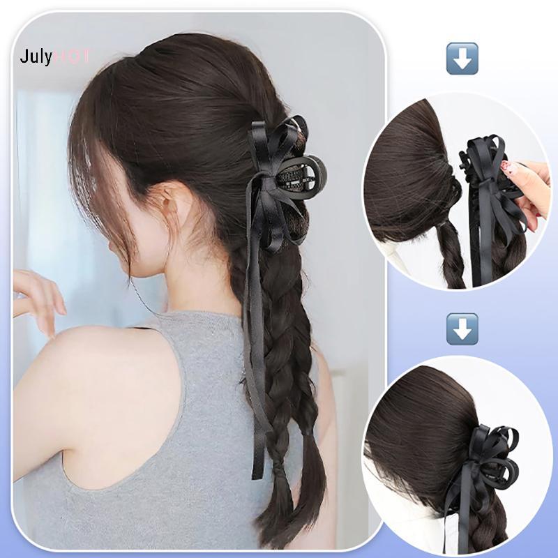 Tóc giả đuôi ngựa mô phỏng tự nhiên, xoăn dài, dễ dàng gắn kẹp - JulyHot