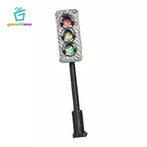 Gamchiano Tỉ Lệ 1 / 64 Mini Đèn Giao Thông Đồ trang trí Nhà Búp Bê Trang Trí Phụ Kiện Sưu Tập DIY Trang Trí Trưng Bày Đạo Cụ Cho Cảnh Đường Sắt