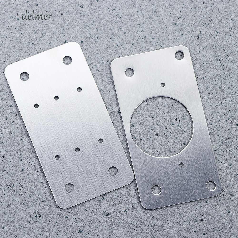Tấm sửa chữa bản lề DELMER cho cửa, đồ nội thất có ốc vít Tủ thép không gỉ Gắn đánh bóng Dụng cụ phần cứng đa năng