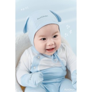 Punchun SS26.T2 Bộ dài cúc chéo Punchun Cup cho bé