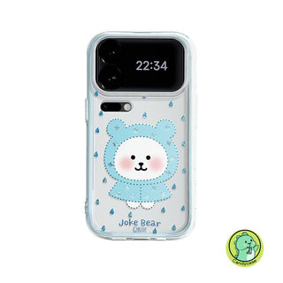 Ốp Điện Thoại Gấu Joke 2in1 Dễ Thương Cho Vivo V70 Elite V40 V30 V29 Lite V27 V27E V25 V23 V23E V20 Pro V17 Neo V9 Pro Youth 4G 5G Vỏ Sang Trọng Hoạt Hình Vỏ Mềm Trong Suốt