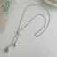 Dây chuyền hình bầu dục phong cách tối giản, trang sức tinh tế cho bữa tiệc gala