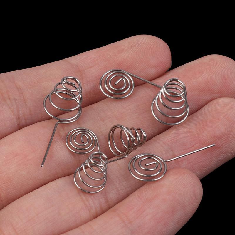 [Hộp lưu trữ] 5 CÁI Pin AAA Dây NIel Lò xo Pin AA Cuộn dây âm và tích cực Tấm tiếp xúc lò xo Phụ kiện DIY Đẹp