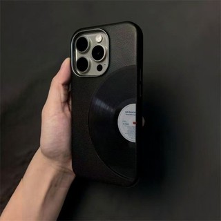 Dành Cho IPhone 17 16 15 14 13 12 11 Pro Max X XR XS Max 7 8 Plus Trường hợp điện thoại ghi âm một nửa màu đen