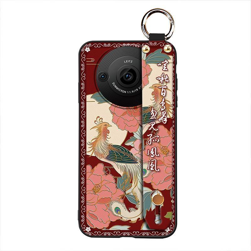 Ốp Lưng Dây Đeo Cổ Tay Ốp lưng Sharp Aquos R8 Pro / SH-51D / R8S Pro Vỏ Mềm Phong Cách Trung Hoa Chống Sốc Thời Trang Bảo Vệ Chống Va Đập Cho Mẹ Giá Đỡ Điện Thoại Silicon Chống Thấm Nước