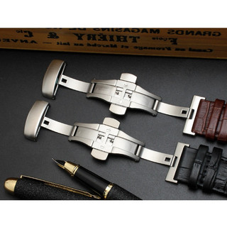 Khóa Bướm Cong End Da Thật Chính Hãng Dây Đeo Đồng Hồ T035 607 407 439 22 / 23 / 24mm Dây Đeo Đồng Hồ Nam Nữ Dây Đeo Tay Vòng Tay