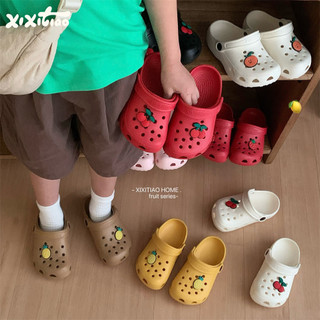 XIXITIAO Dép Dép Bé Trai Bé Gái Trẻ Em Hoạt Hình Dễ Thương Mùa Hè eva Bãi Biển