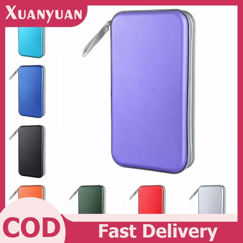 XUAN 80 Tờ CD DVD Mang Theo Bao Đựng Đĩa Đựng CD Tay Ví Album Hộp Cứng Gói Nhựa Đĩa DVD Đĩa VN