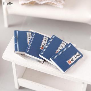[Firefly] 4 Cái / bộ 1: 12 Nhà búp bê Sách thu nhỏ Mô hình Nhà búp bê Đồ chơi trang trí phòng học Đồ trang trí cảnh vi mô Đạo cụ chụp ảnh [VN]